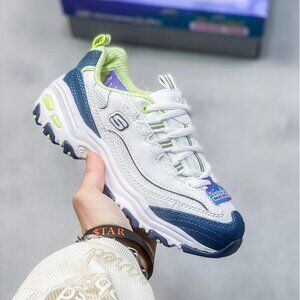 Skechers Dlites Retro Sports Shoes, Navy Blue